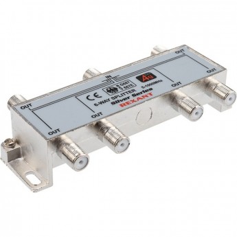 Делитель REXANT ТВ x 6 + 7 шт. F BOX 5-1000МГц Silver