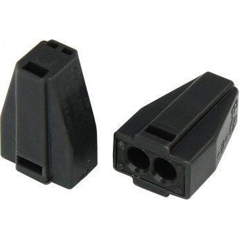 Экспресс-клемма с пастой REXANT СМК 773-302, 2-проводная до 2,5 мм², серая (100 шт/уп)