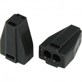 Экспресс-клемма с пастой REXANT СМК 773-302, 2-проводная до 2,5 мм² серая, (блистер 5шт.)