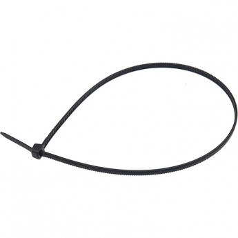 Хомут-стяжка REXANT нейлоновая с тройным замком 400x7.6 мм черная, 100 шт.