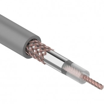 Кабель коаксиальный REXANT RG-58 A/U 100 м серый