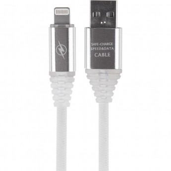 Кабель USB-Lightning REXANT для iPhone пвх белый 1 м