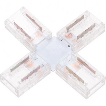 Коннектор REXANT Х-образный для одноцветной светодиодной ленты СОВ 8мм