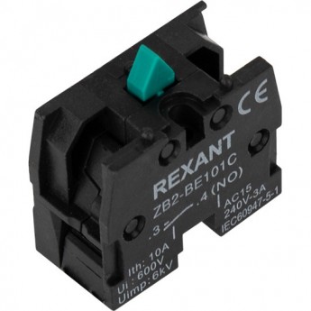 Контакт REXANT XB-2 NC дополнительный зеленый