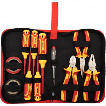 Набор диэлектрического инструмента REXANT RI-02, 11 предметов, до 1000 В Набор диэлектрического инструмента REXANT RI-02, 11 предметов, до 1000 В