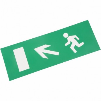 Наклейка для аварийного светильника REXANT НАПРАВЛЕНИЕ К ЭВАКУАЦИОННОМУ ВЫХОДУ НАЛЕВО ВВЕРХ