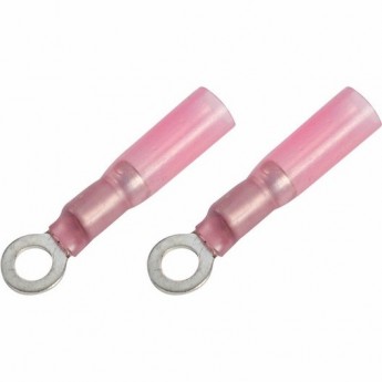 Наконечник кольцевой REXANT 4.3 мм 0.5-1.5 мм² изолированный термоусаживаемый красный