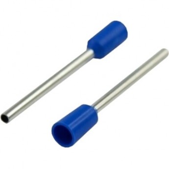 Наконечник штыревой REXANT втулочный изолированный F-18 мм 0.75 мм² (НШВи 0.75-18) синий