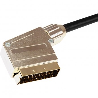 Шнур REXANT 3464 SCART - SCART (21 Pin) gold-металл 5 м