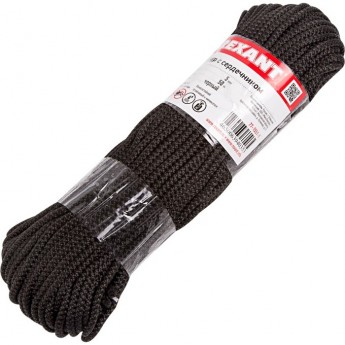 Шнур с сердечником REXANT 5 мм 50 м черный