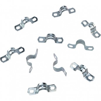 Скоба REXANT СМД 12-13 двухлапковая для металлорукава 8 мм, 10 шт.