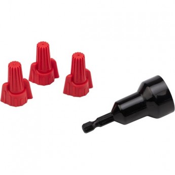 Соединительный изолирующий зажим REXANT с лепестками СИЗ-13 ø 13 мм (1,5-16 мм²), красный (100 шт./уп.)