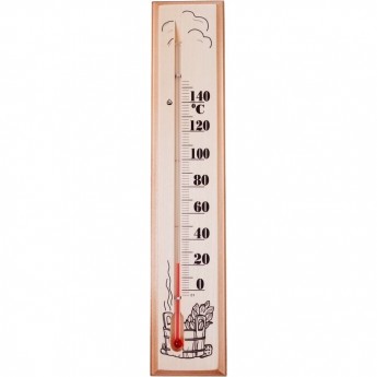 Термометр для сауны REXANT, основание — дерево 60х300 мм