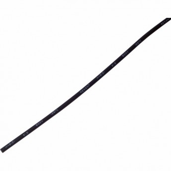 Термоусаживаемая трубка REXANT 1.5/0.75 мм черная, 50 шт/уп