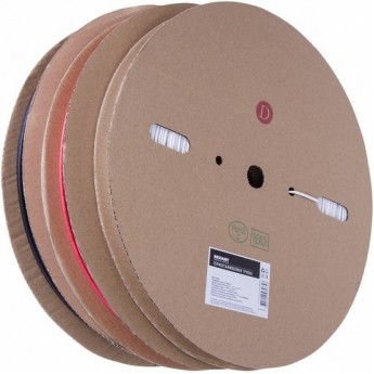 Термоусаживаемая трубка REXANT 8.0/4.0 мм черная, бухта 100 м