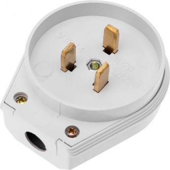 Вилка ВШ для электрической плиты REXANT 32 А 250 В белая Вилка ВШ для электрической плиты REXANT 32 А 250 В белая